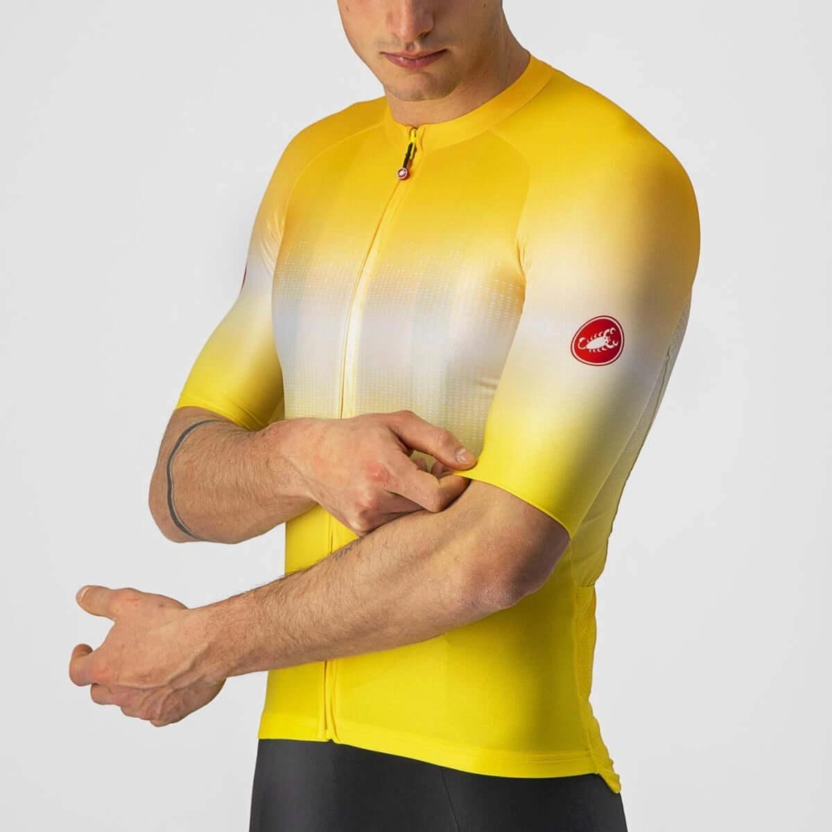 Castelli Aero Race 6.0 Mens Cycling Jersey (Maize/Saffron)