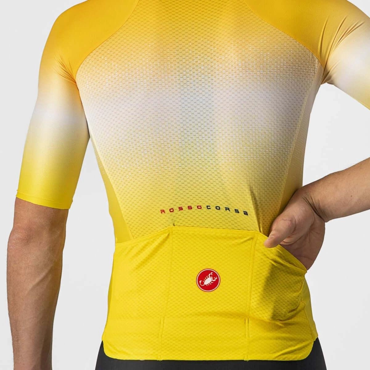 Castelli Aero Race 6.0 Mens Cycling Jersey (Maize/Saffron)