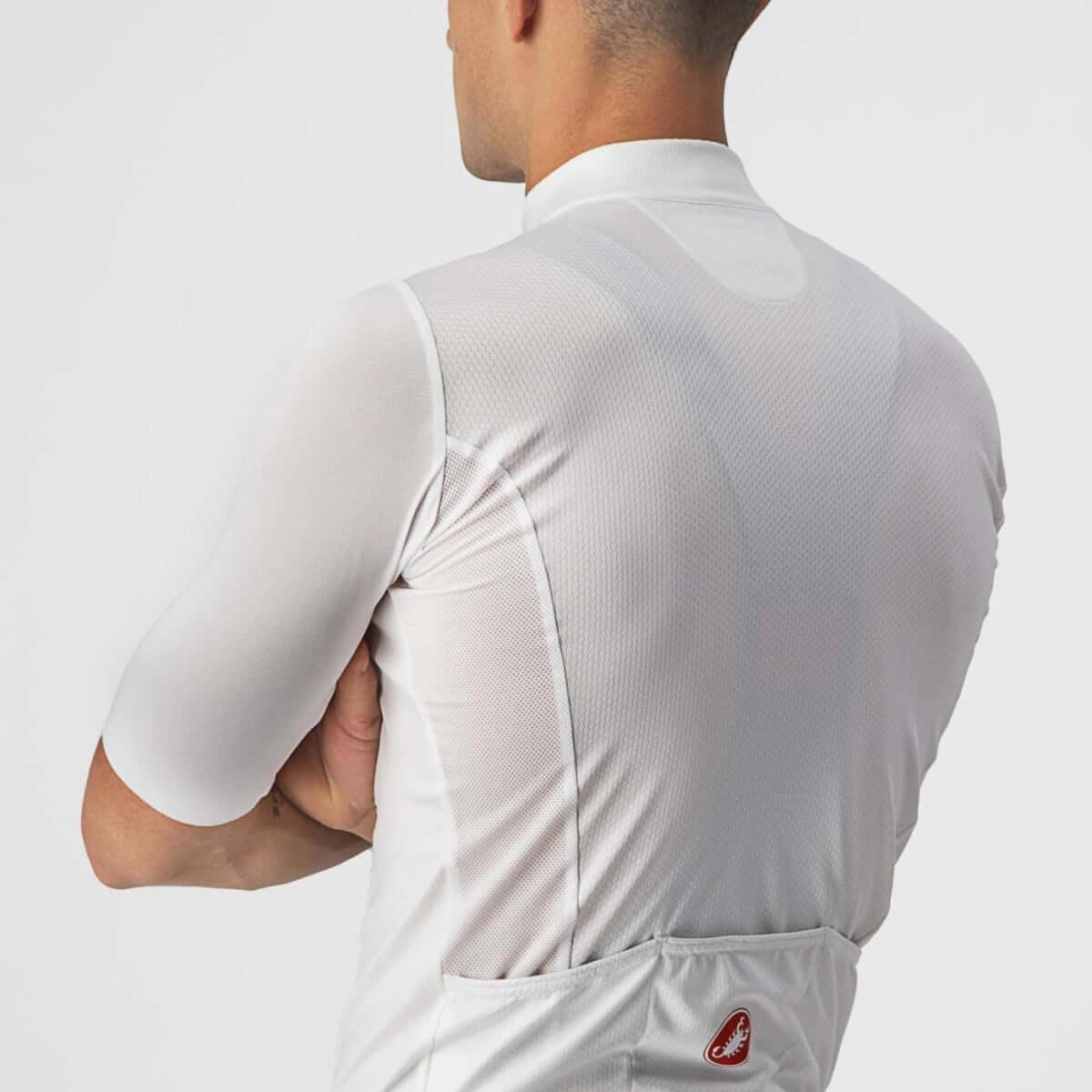 Castelli Bagarre Mens Cycling Jersey (Ivory/Savile Blue)