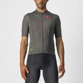 Castelli Breathe Attack Mens Cycling Jersey (Forest Gray)