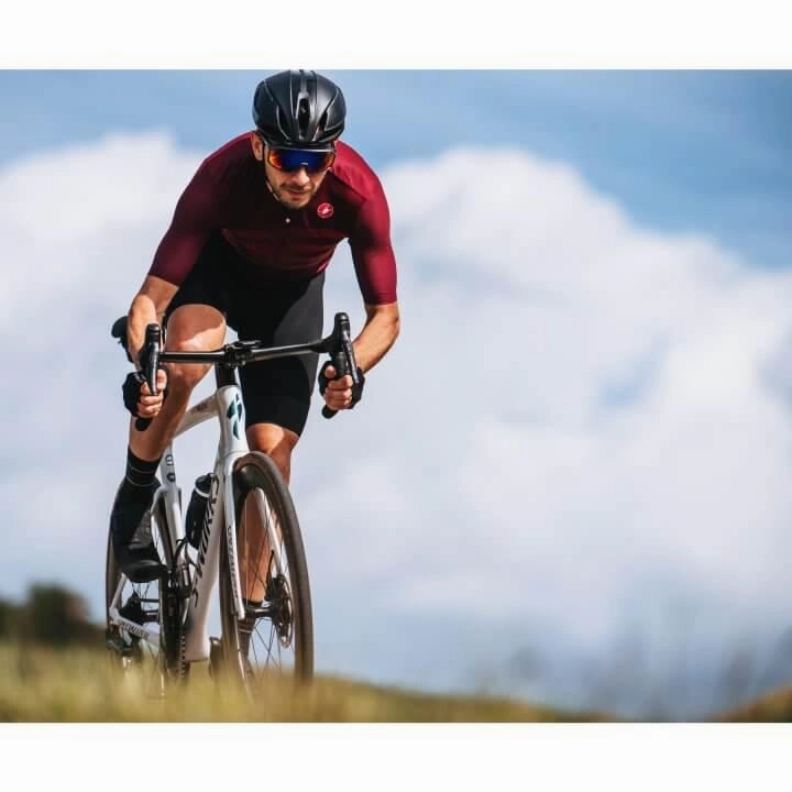 Castelli Endurance Pro Mens Cycling Jersey (Bordeaux/Red Orange)