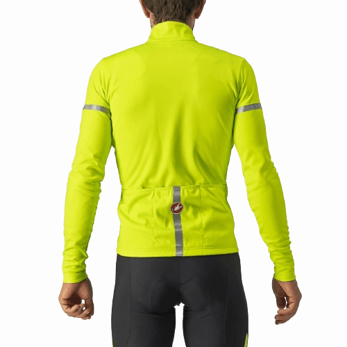 Castelli Fondo 2 Mens Cycling Jersey (Electric Lime/Silver Reflex)