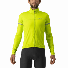 Castelli Fondo 2 Mens Cycling Jersey (Electric Lime/Silver Reflex)