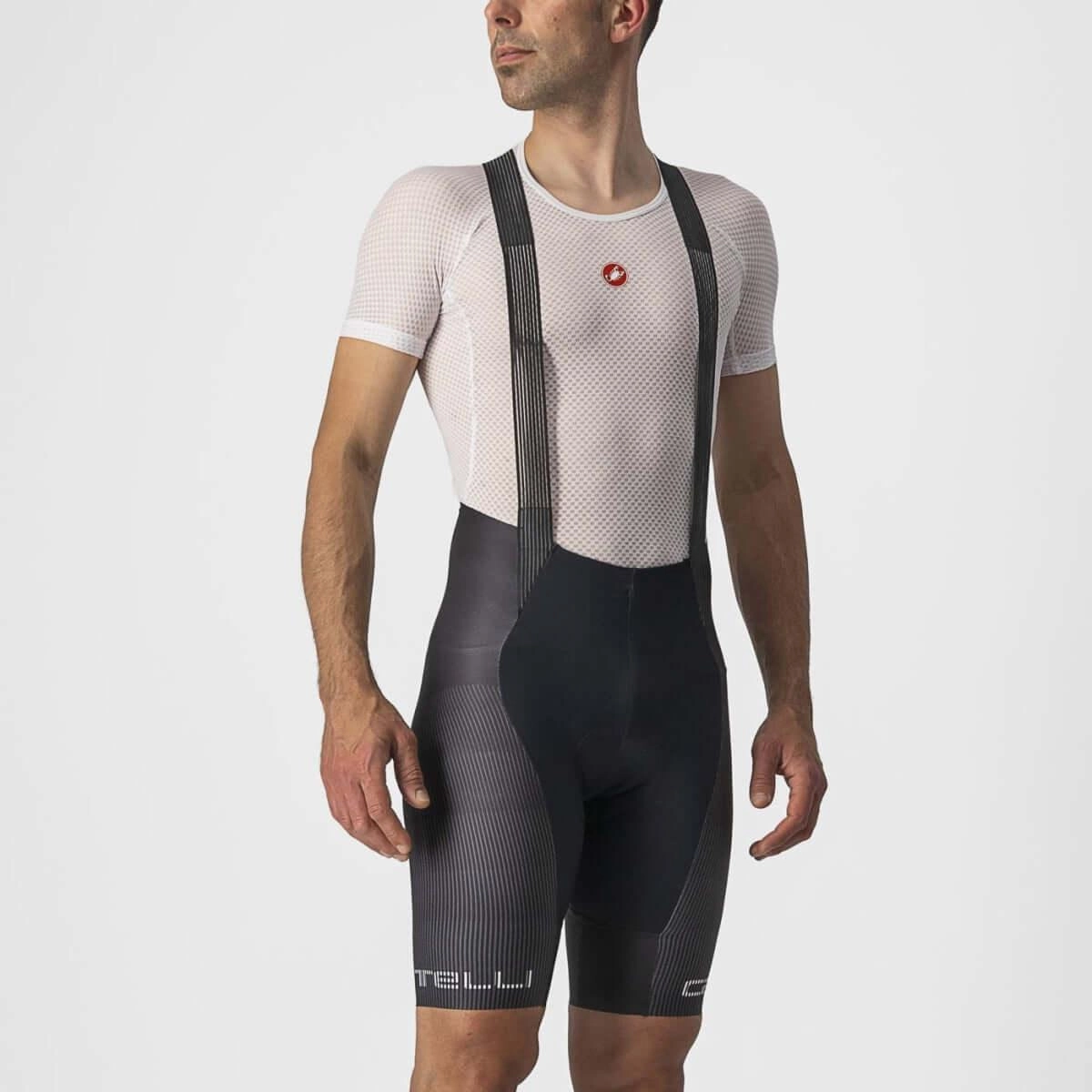 Castelli Free Aero RC Pro Mens Cycling Bibshorts (Black/White)