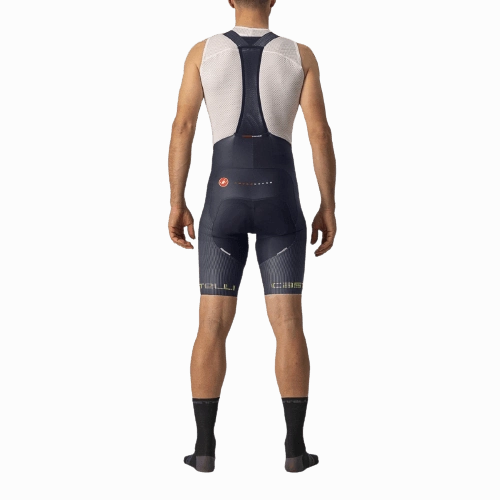 Castelli Free Aero RC Pro Mens Cycling Bibshorts (Savile Blue/Electric Lime)