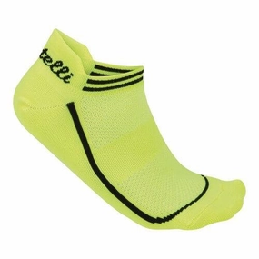 Castelli Invisible Women's Cycling Socks (Yellow Fluo)