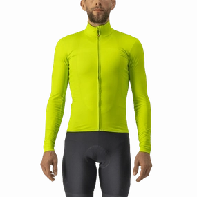 Castelli Pro Thermal Mid LS Mens Cycling Jersey (Electric Lime)