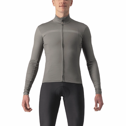 Castelli Pro Thermal Mid LS Mens Cycling Jersey (Nickel Grey)
