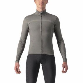 Castelli Pro Thermal Mid LS Mens Cycling Jersey (Nickel Grey)