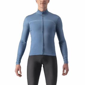 Castelli Pro Thermal Mid LS Mens Cycling Jersey (Steel Blue)