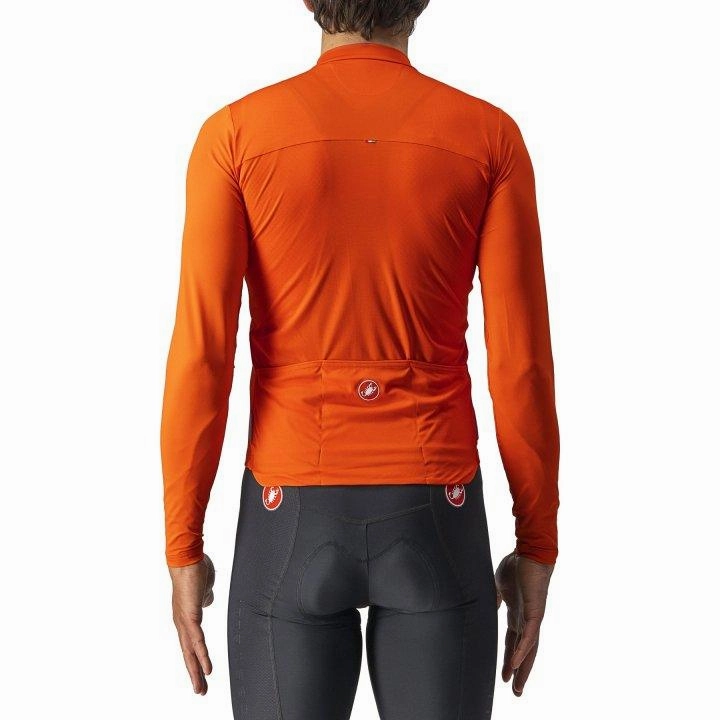 Castelli Prologo 7 Mens Cycling Jersey (Fiery Red/Light Black Ivory)