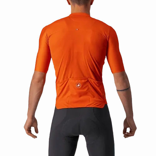 Castelli Prologo 7 Mens Cycling Jersey (Fiery Red/Light Black/Ivory)