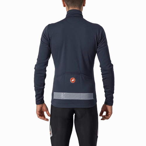 Castelli Puro 3 Mens Cycling Jersey (Savile Blue/Silver Reflex)