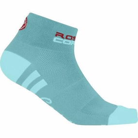 Castelli Rosa Corsa Women's Cycling Socks (Glacier Lake)