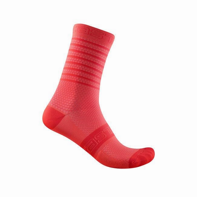 Castelli Superleggera 12 Women's Cycling Socks (Brilliant Pink)