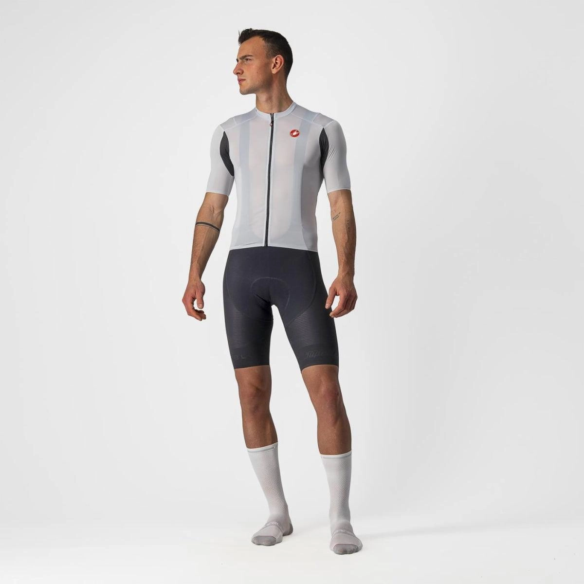 Castelli Superleggera 2 Mens Cycling Jersey (Silver Gray)