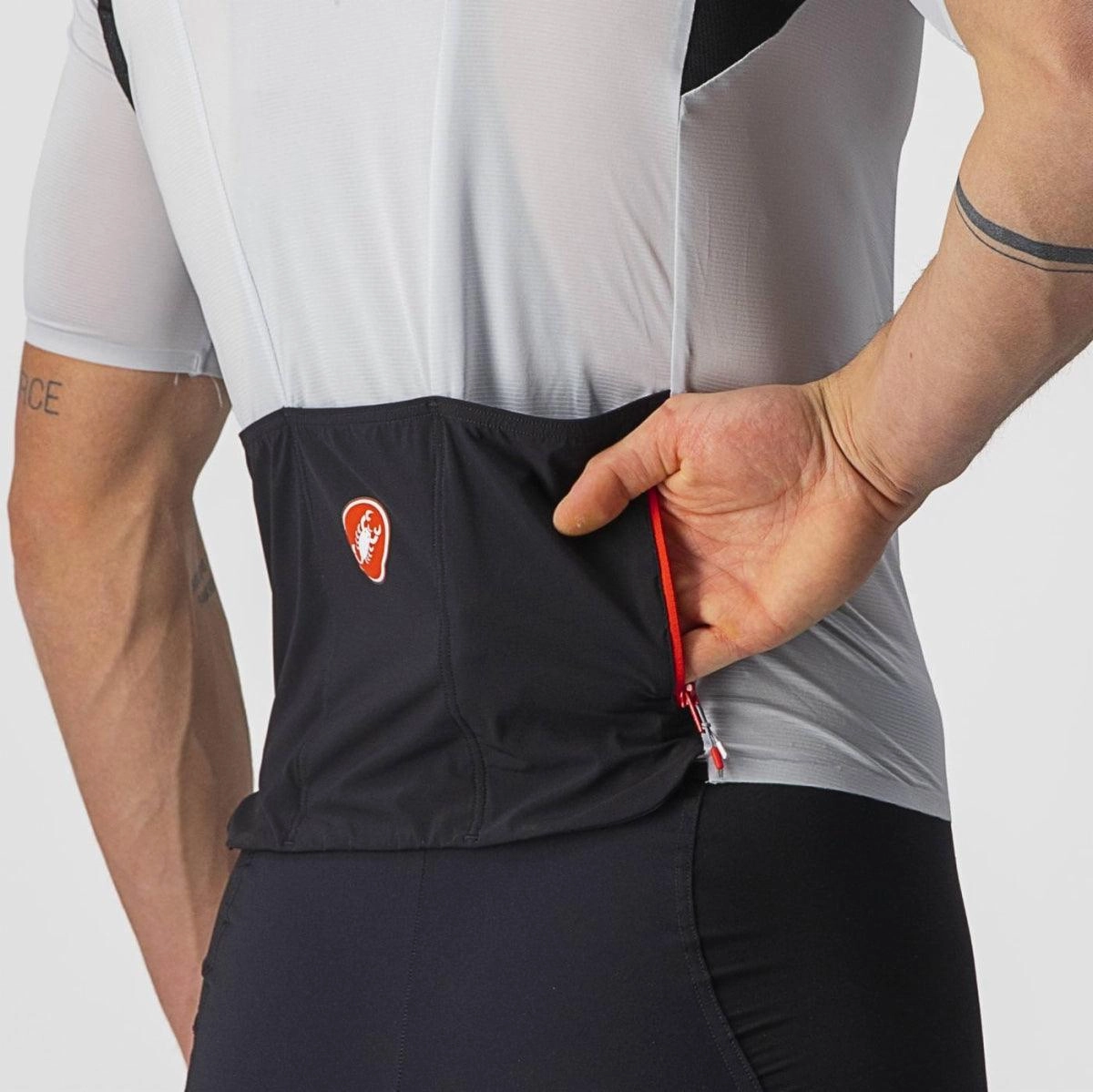 Castelli Superleggera 2 Mens Cycling Jersey (Silver Gray)