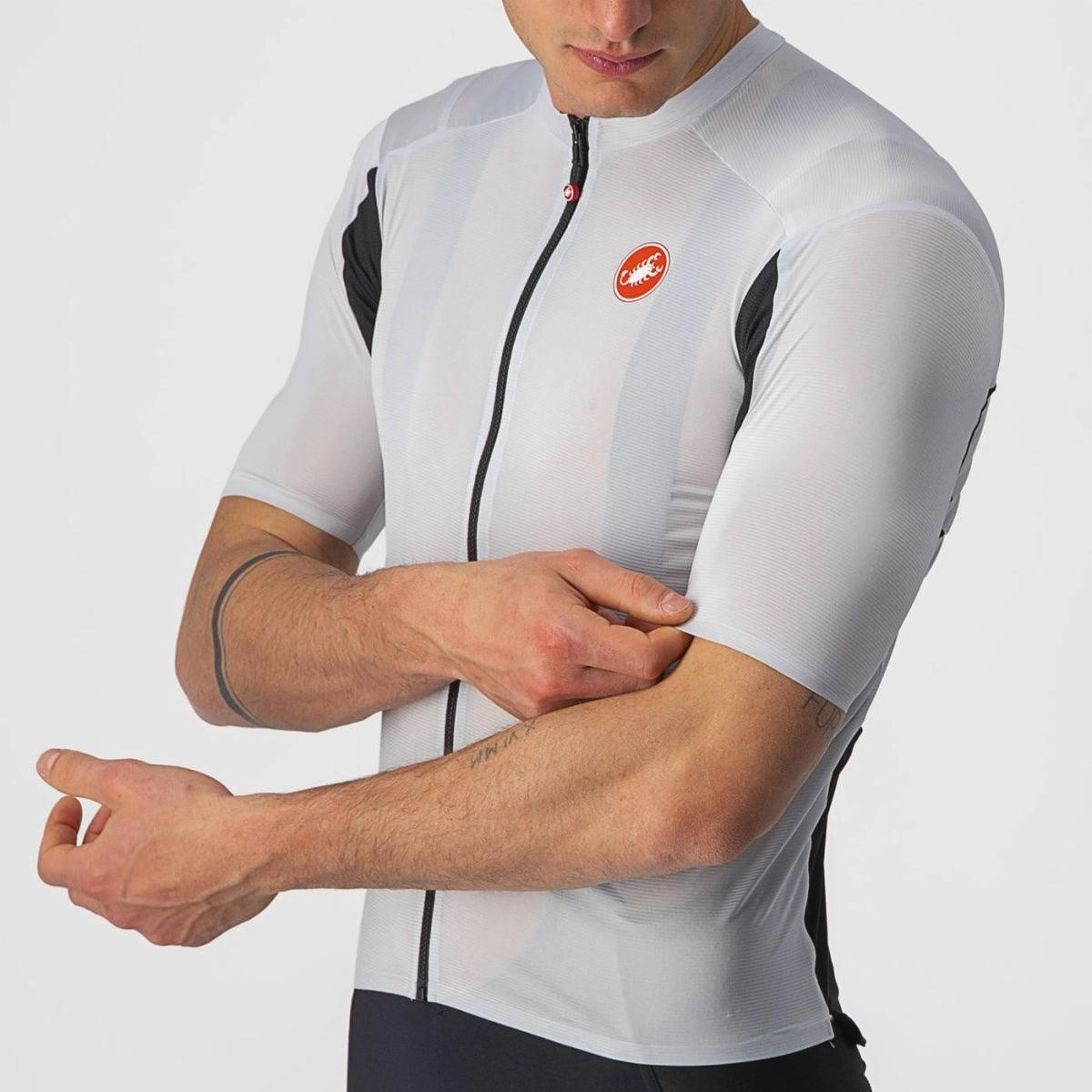 Castelli Superleggera 2 Mens Cycling Jersey (Silver Gray)
