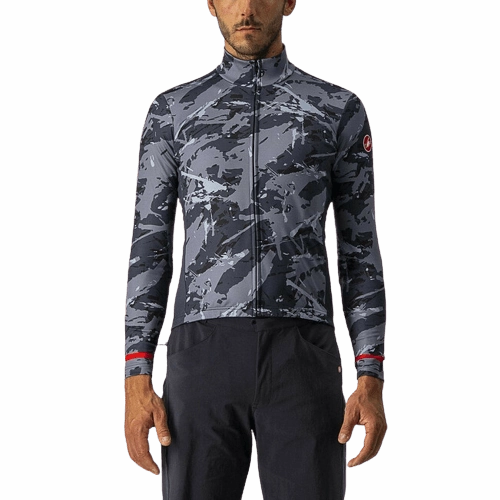 Castelli Unlimited Thermal Mens Cycling Jersey (Grey/Blue)