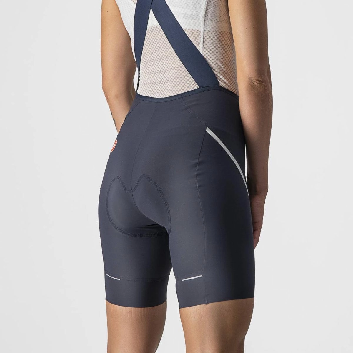 Castelli Velocissima 3 Women's Cycling Bibshorts (Savile Blue/Silver)