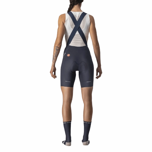 Castelli Velocissima 3 Women's Cycling Bibshorts (Savile Blue/Silver)