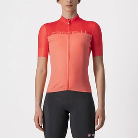 Castelli Velocissima Women's Cycling Jersey (Coral Flash/Brilliant Pink)
