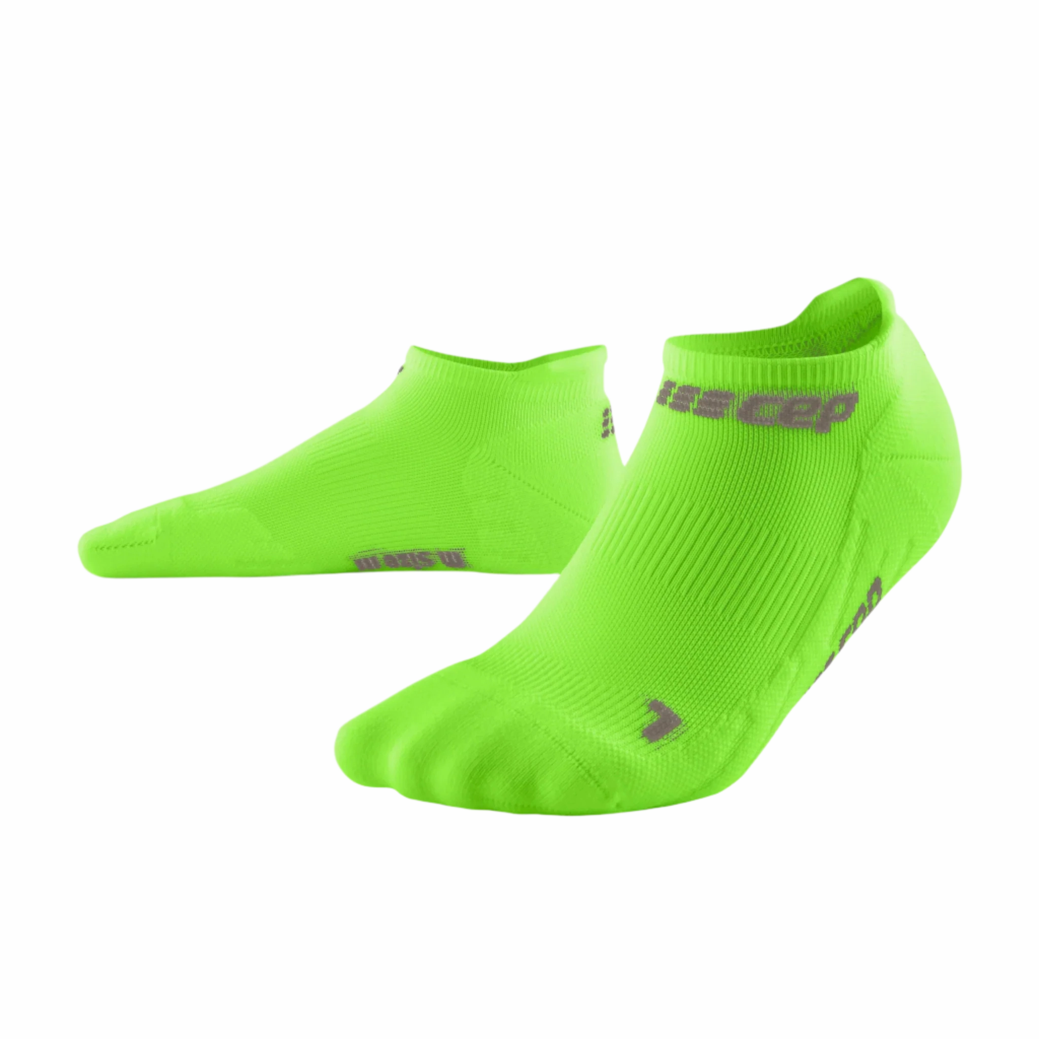 CEP Compression The Run No Show 4.0 Men's Running Socks (Lime Green)