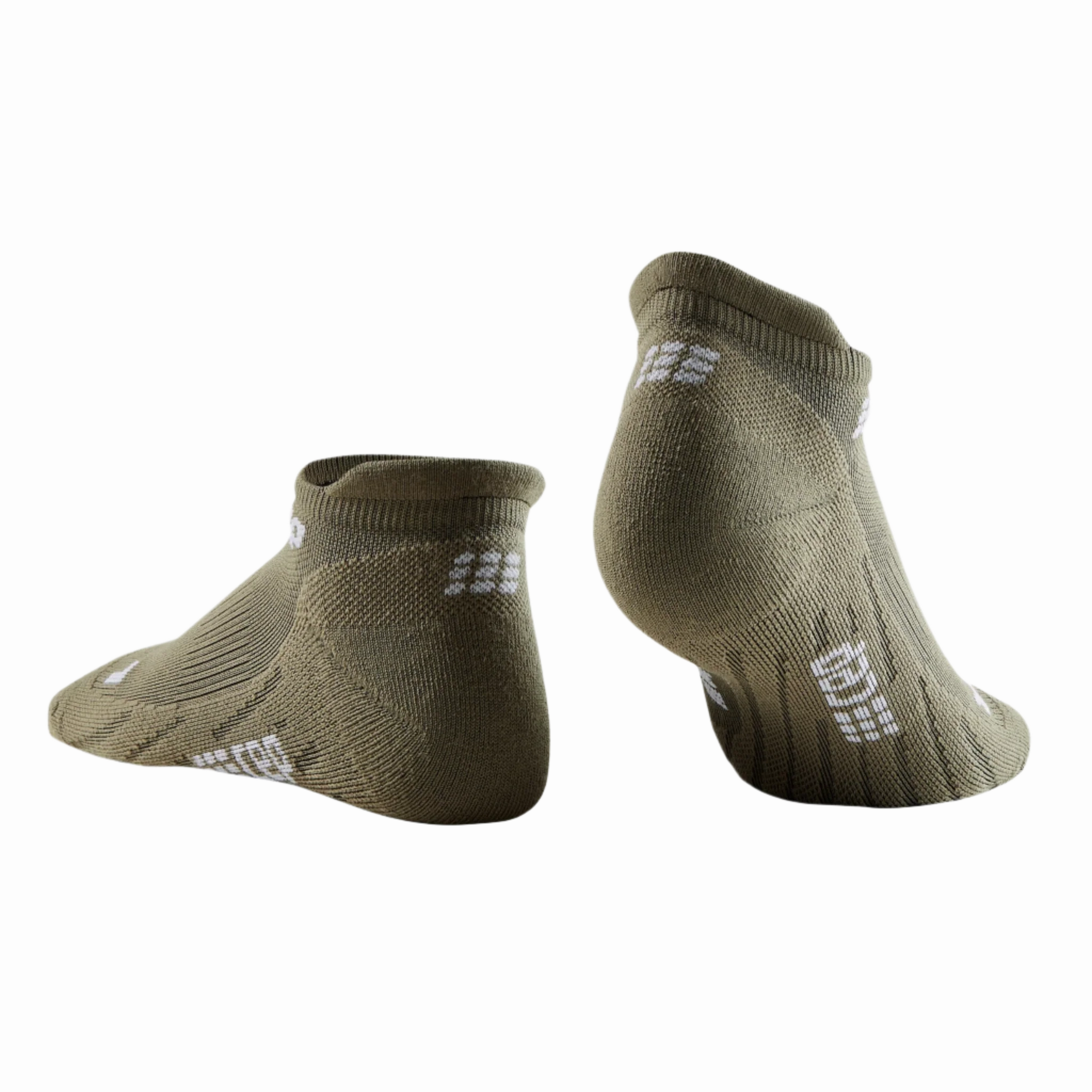 CEP Compression The Run No Show 4.0 Men's Running Socks (Olive)