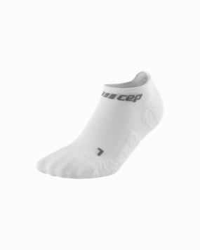 CEP Compression Ultralight No Show Men's Running Socks (Ultralight White)