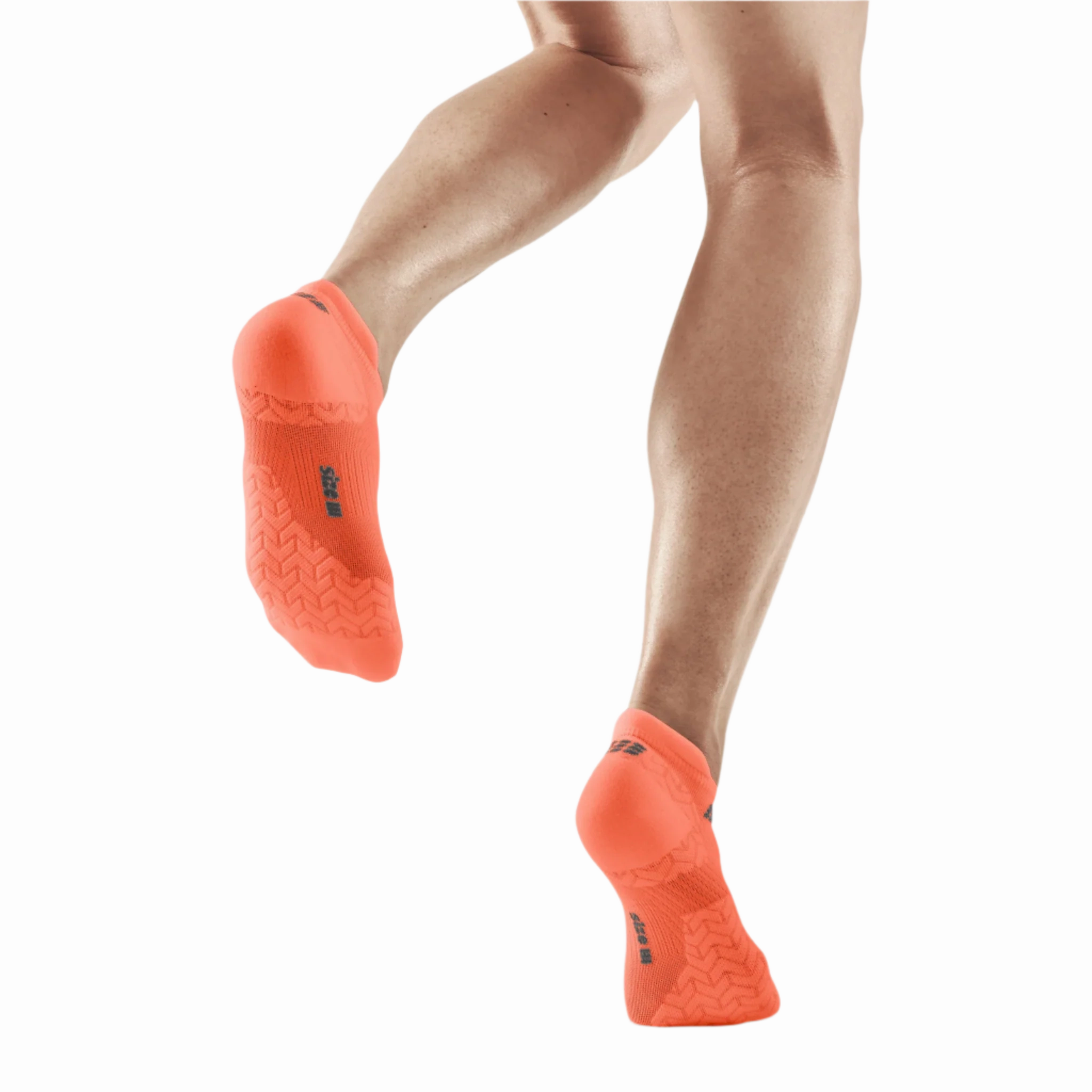CEP Compression Ultralight No Show Women's Running Socks (Ultralight Coral)