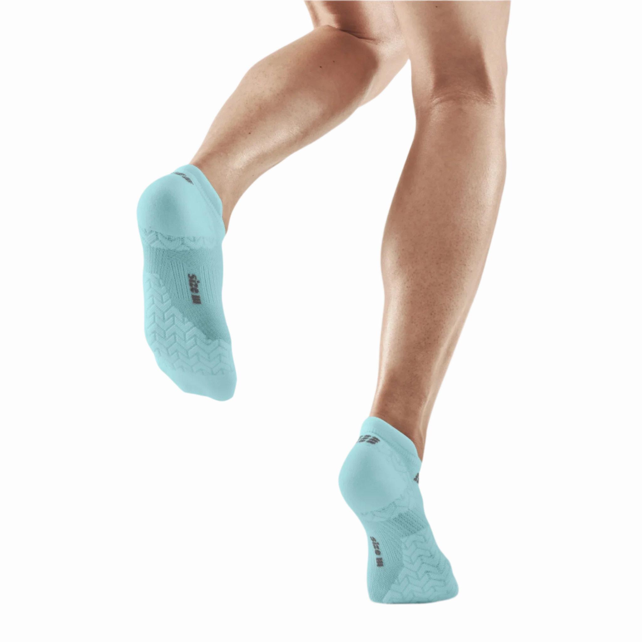 CEP Compression Ultralight No Show Women's Running Socks (Ultralight Light Blue)