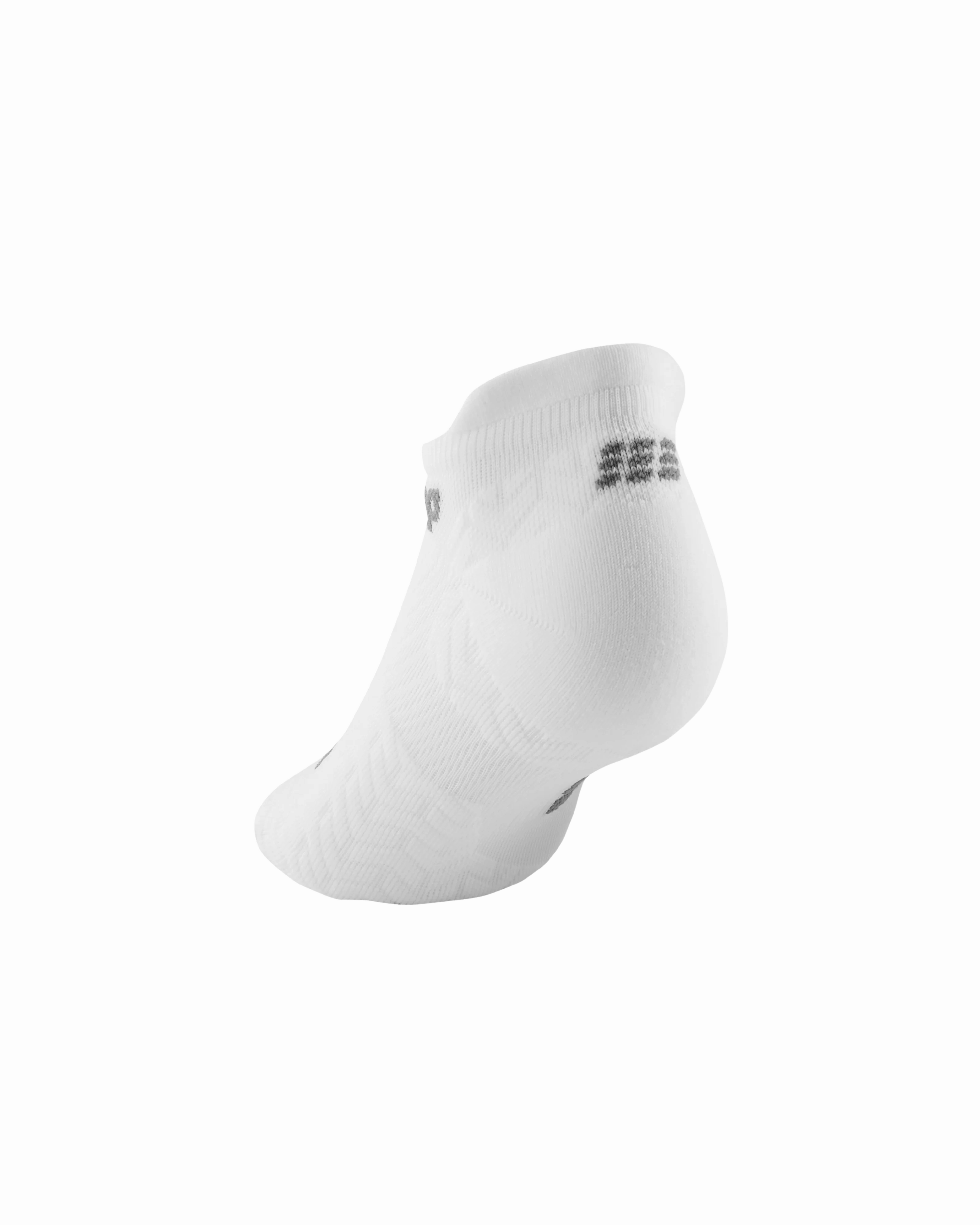 CEP Compression Ultralight No Show Women's Running Socks (Ultralight White)