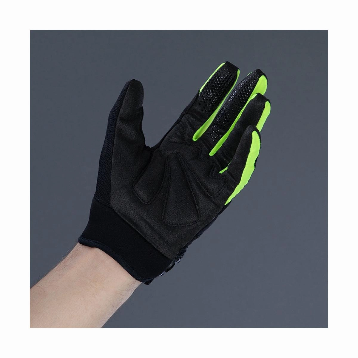 Chiba Blade Mens Cycling Gloves (Black/Neon Yellow)