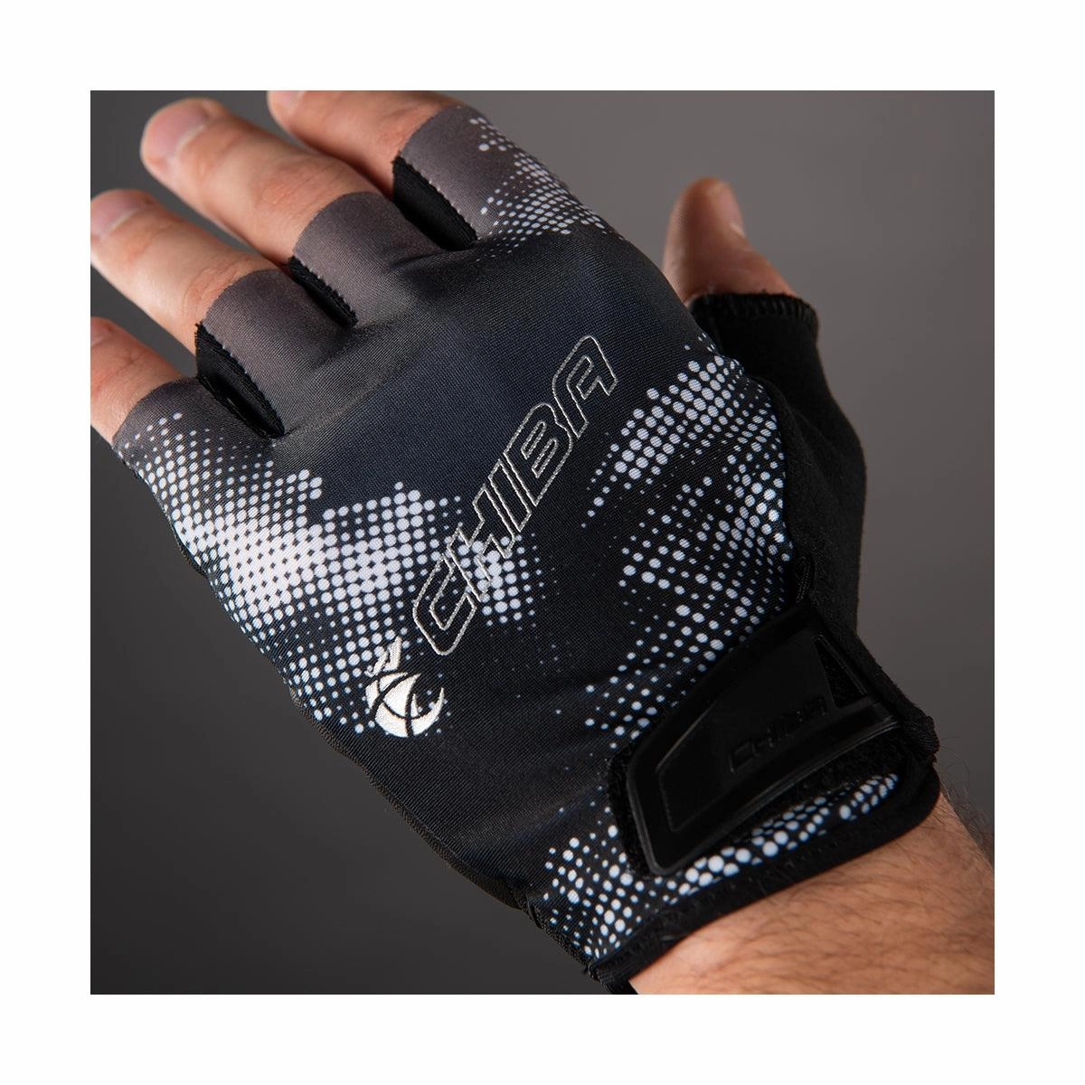 Chiba Ride II Mens Cycling Gloves (Black)
