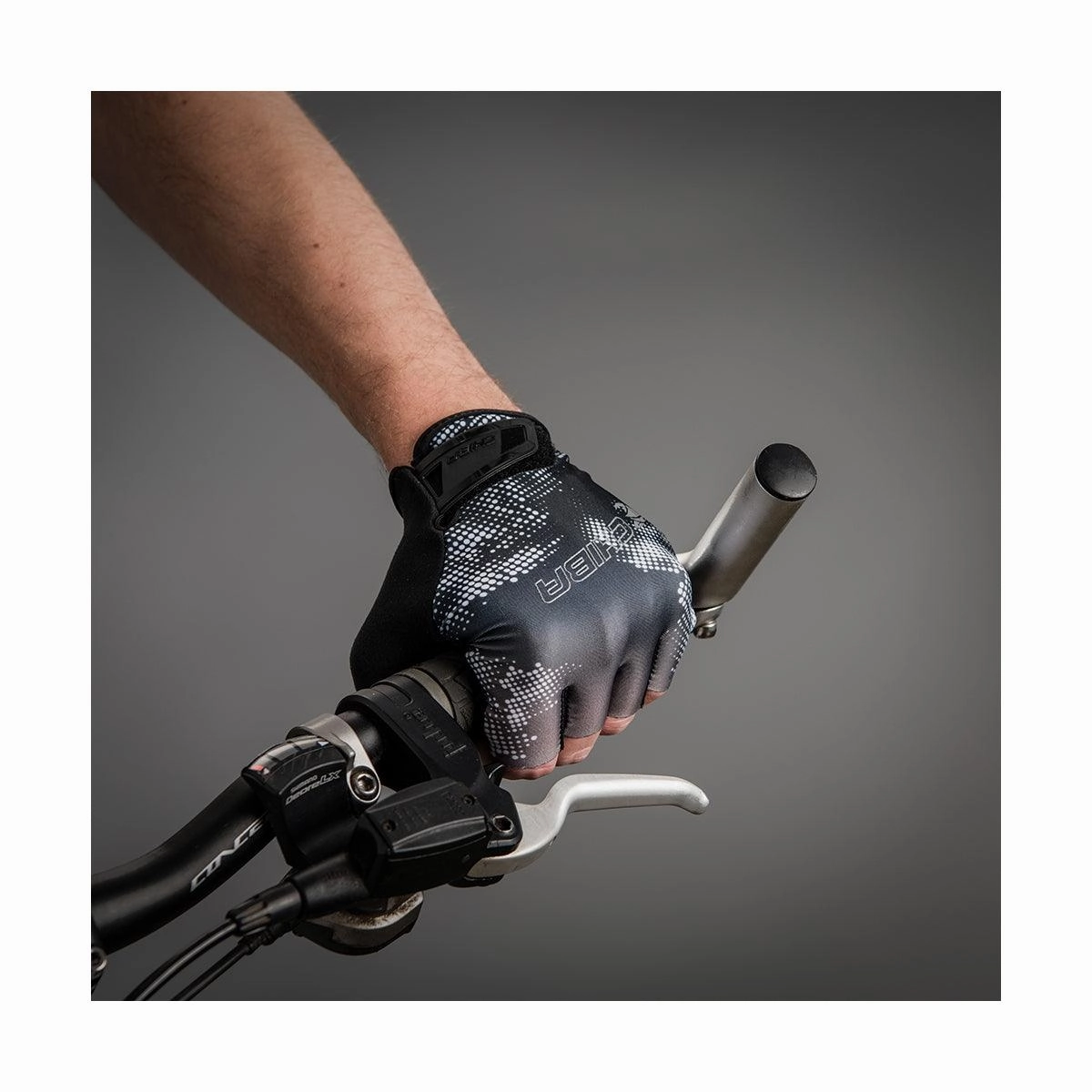 Chiba Ride II Mens Cycling Gloves (Black)
