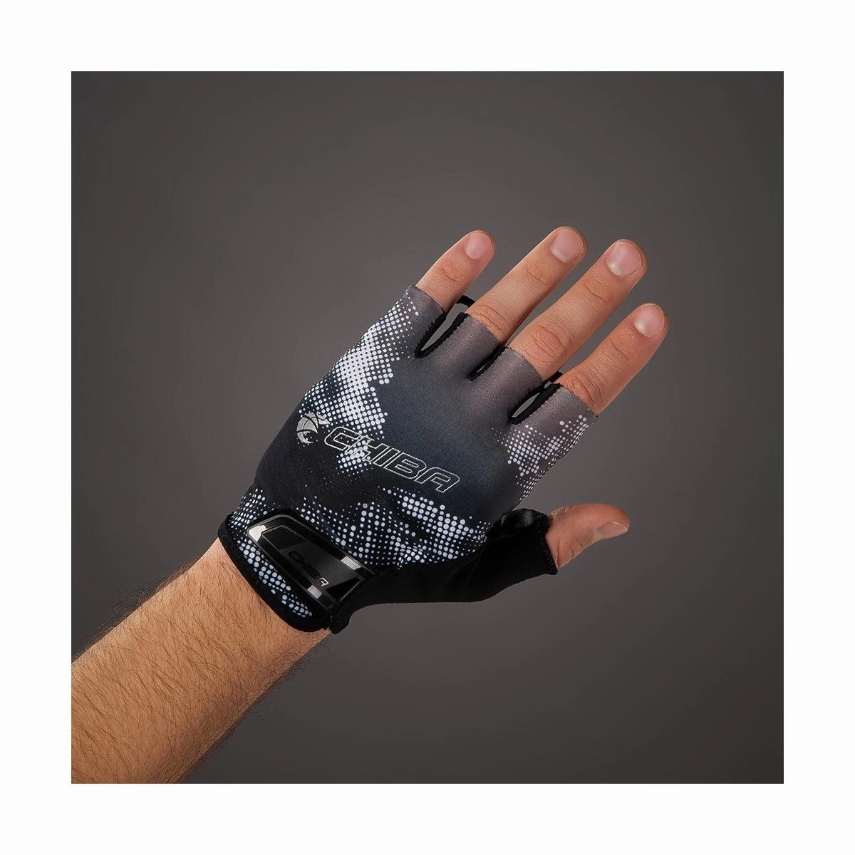 Chiba Ride II Mens Cycling Gloves (Black)