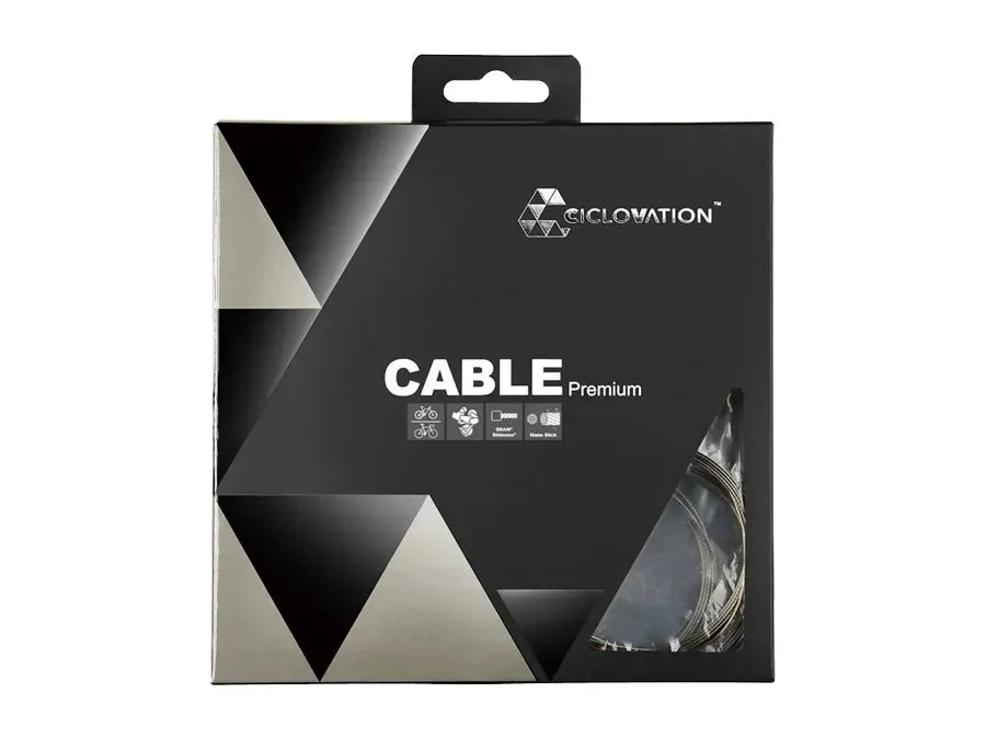 Ciclovation Shimano/Sram Premium High Performance Nano-Slick Shift Inner Cable - 20 PCS (Shining Silver)