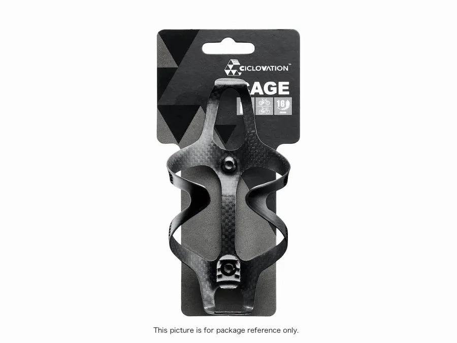 Ciclovation Premium Crabon Bottle Cage (Pearl White)