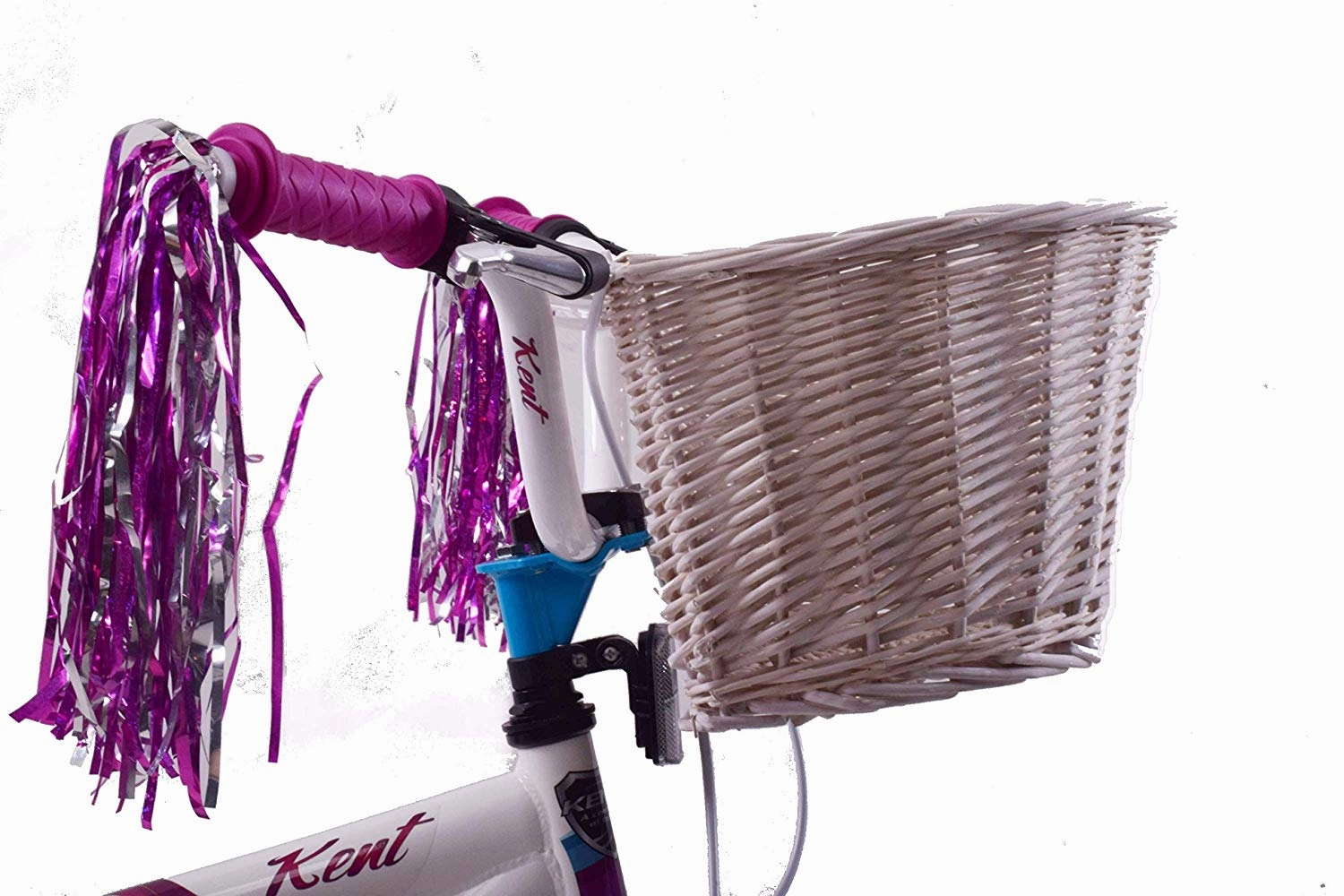 Classic Vintage Style Kiddies Girlie Bike Wicker D-shape Shopping Basket