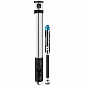 Crankbrothers Klic HV Gauge Mini Pump - Silver