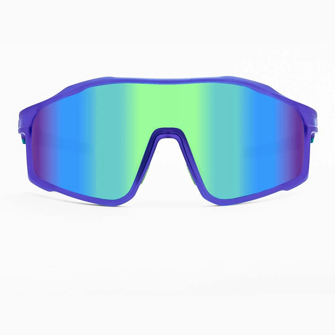 Craycol Don't Kill My Vibe Sport Sunglasses (Green Reflective/Blue)