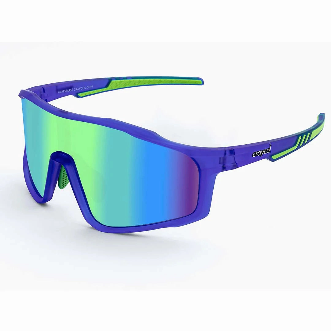 Craycol Don't Kill My Vibe Sport Sunglasses (Green Reflective/Blue)