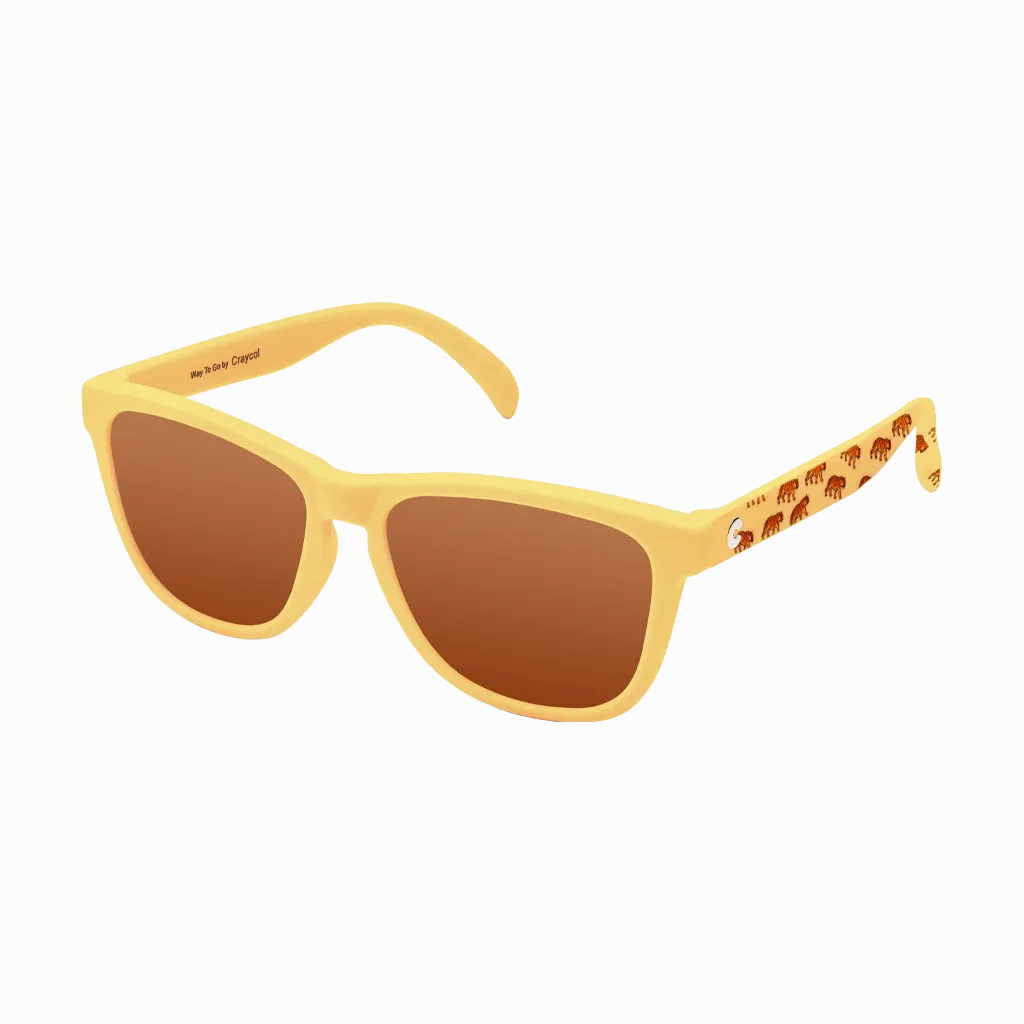 Craycol Jungle Roar Sunglasses (Brown Non Reflective/Yellow Brown)