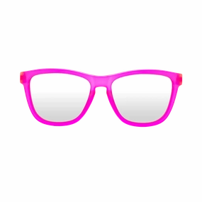 Craycol Pink Party Sunglasses (Icy White Reflective/Transparent Pink)