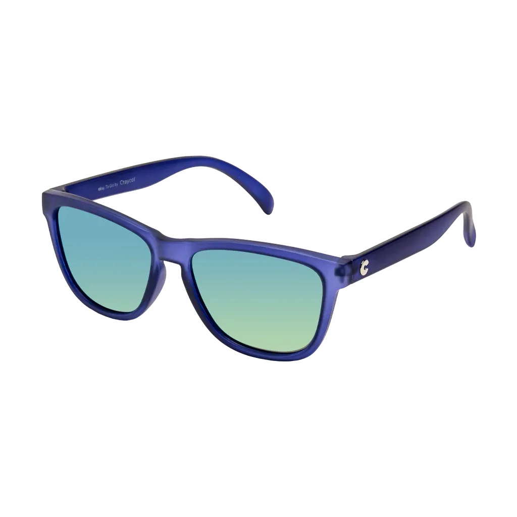 Craycol Ravy Navy Sunglasses (Golden Reflective/Transparent Blue)