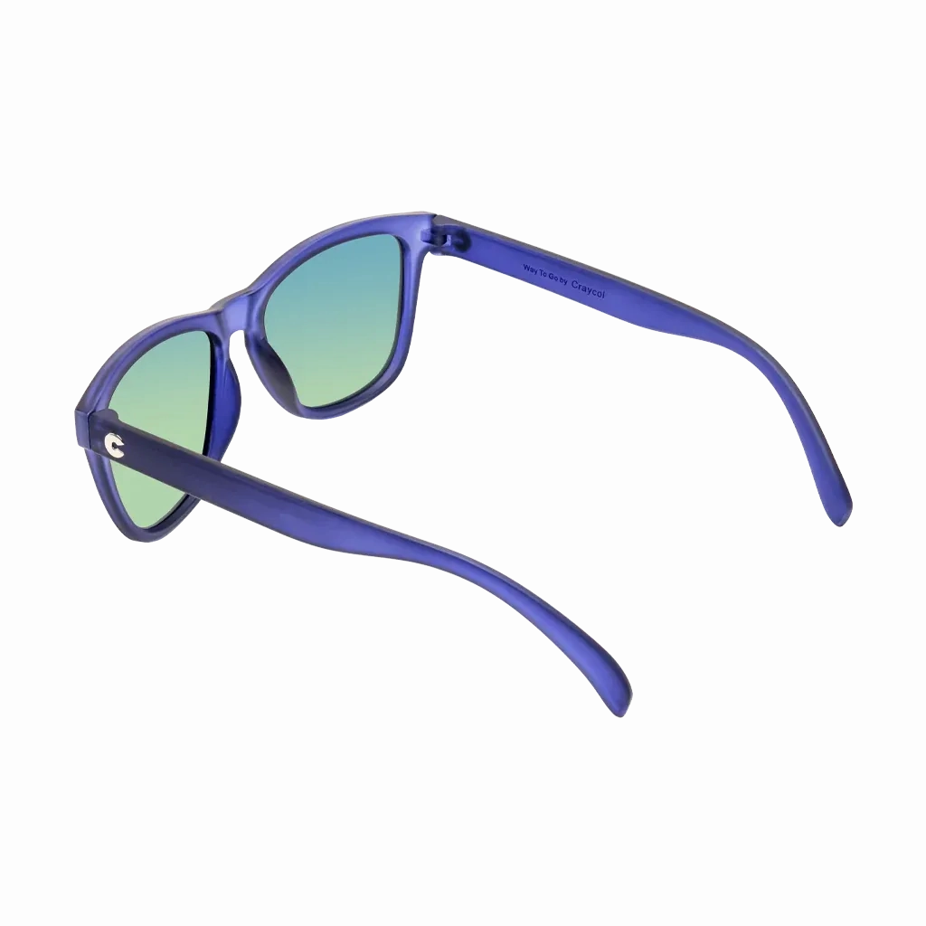 Craycol Ravy Navy Sunglasses (Golden Reflective/Transparent Blue)
