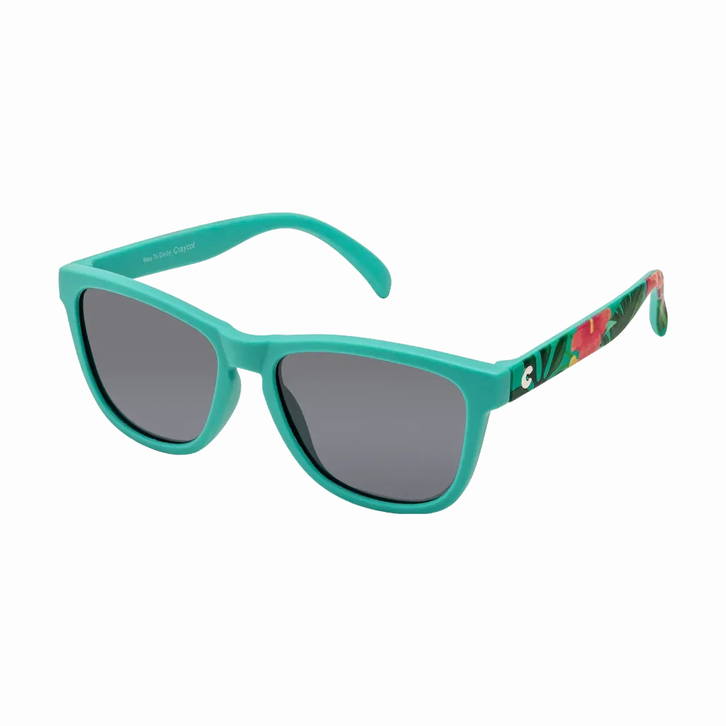 Craycol These Shades Buzzz Sunglasses (Grey Non Reflective/Turquoise Green)