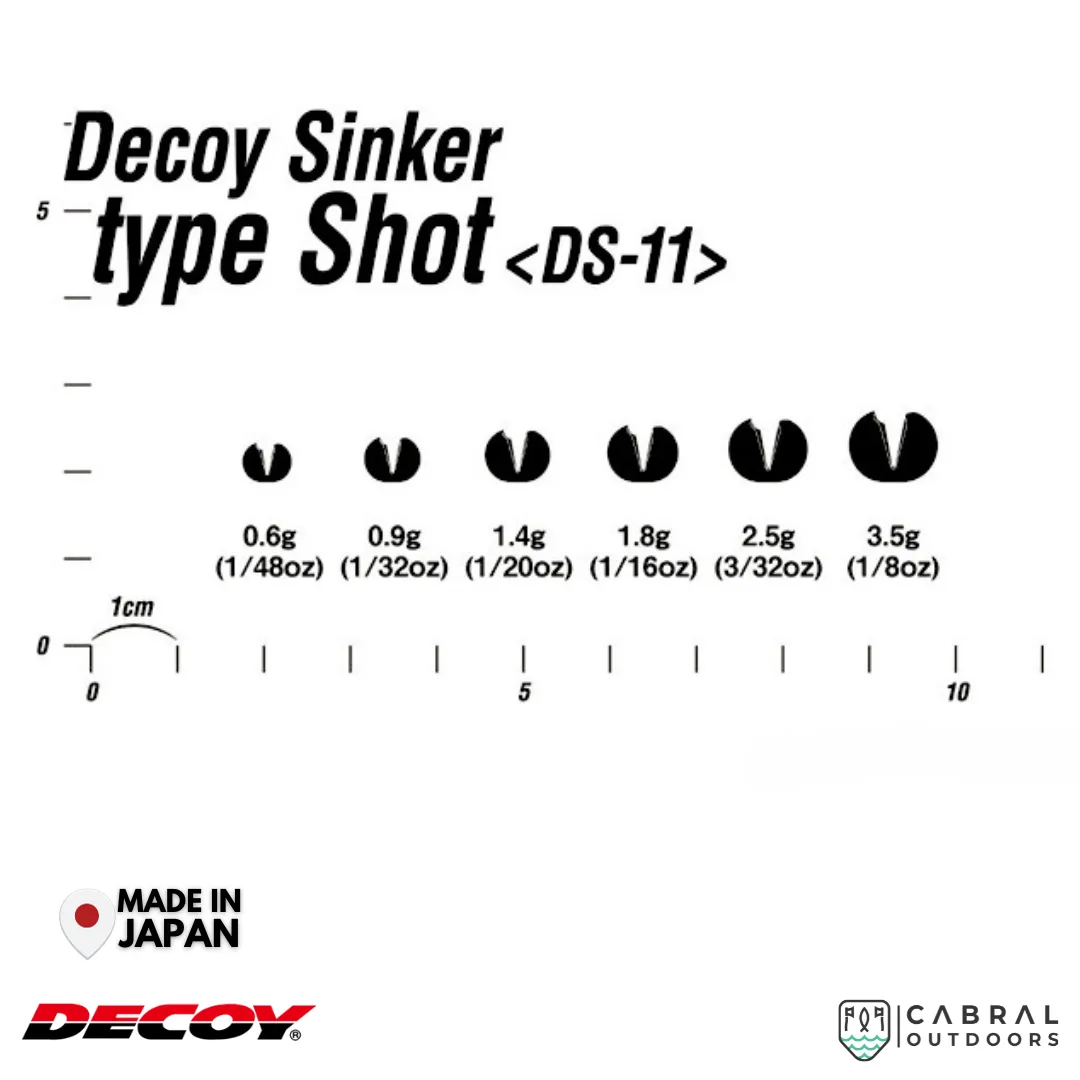 Decoy DS-11 Sinker Type Shot | 1.8g-3.5g