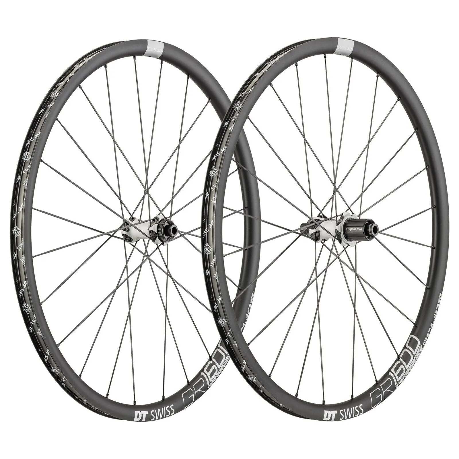DT Swiss GR 1600 Spline 25 650b Gravel Wheelset - 12mm Axle - Centre Lock Disc