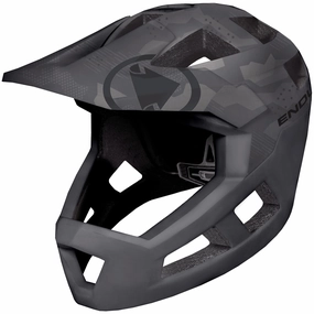 Endura Singletrack Full Face kid helmet - Camo grey